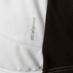 Maillot manches longues vélo homme 500 blanc rouge