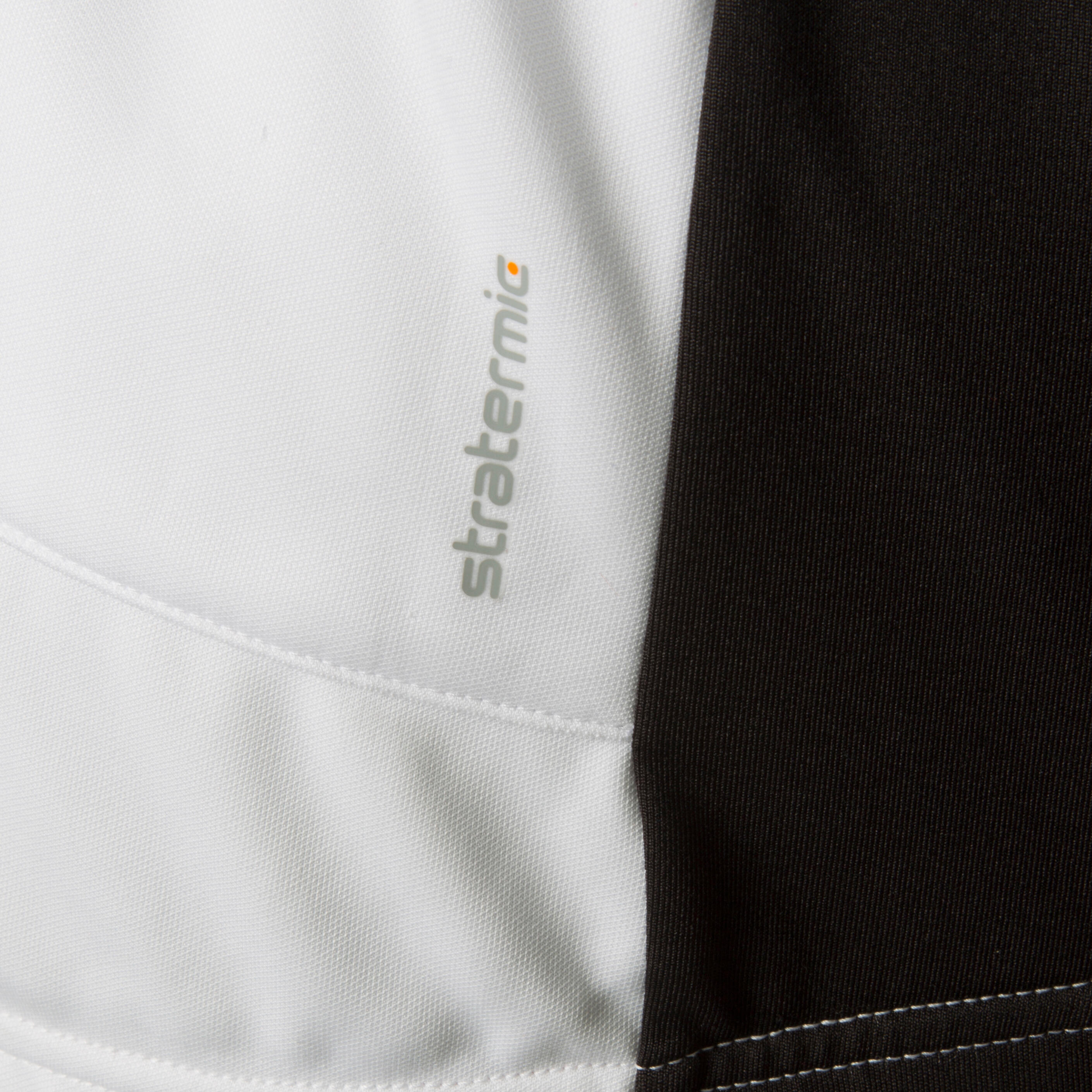 500 Long-Sleeved Cycling Jersey - White/Red 10/13