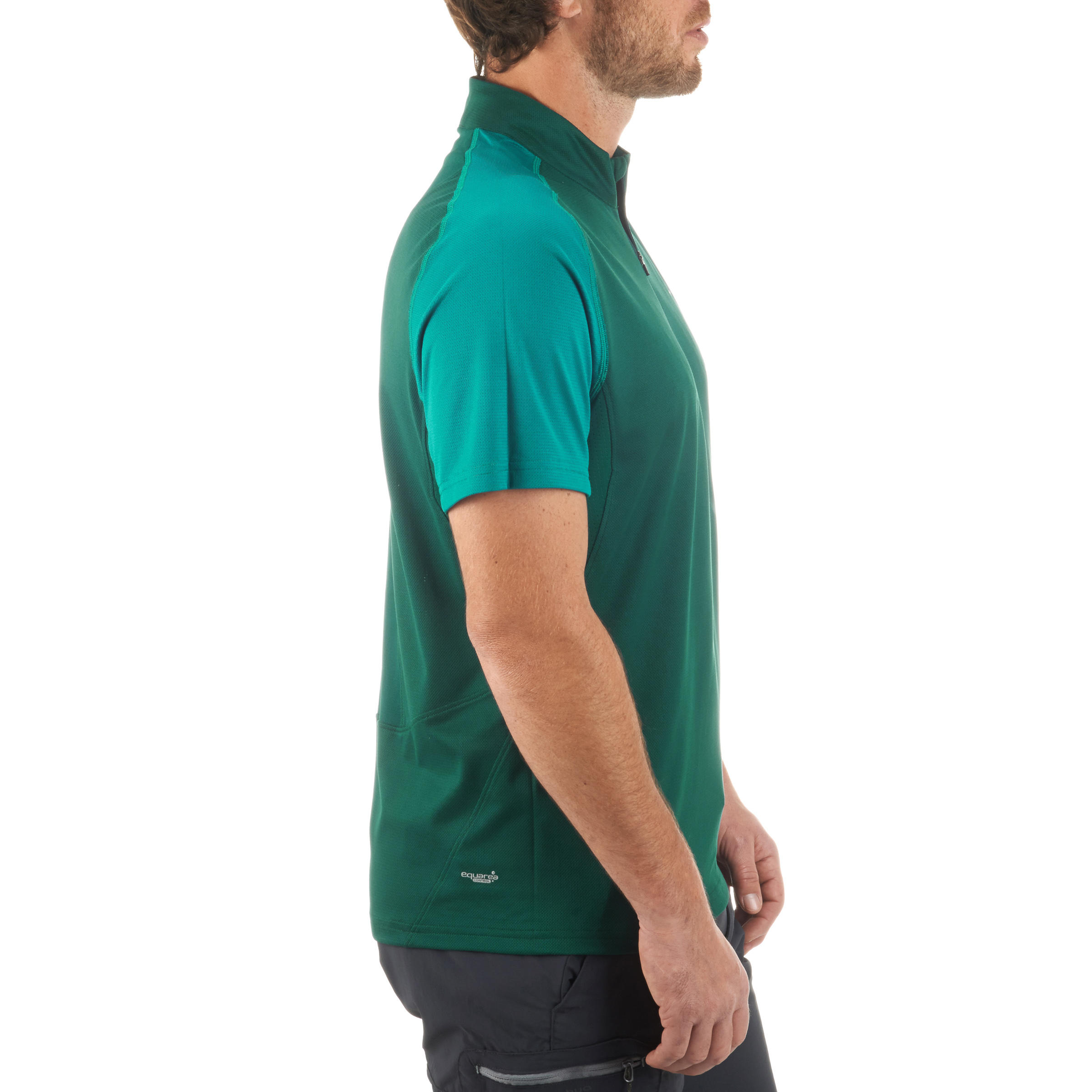 TechFRESH 100 Zip Short-Sleeved Hiking T-Shirt - Green 5/13
