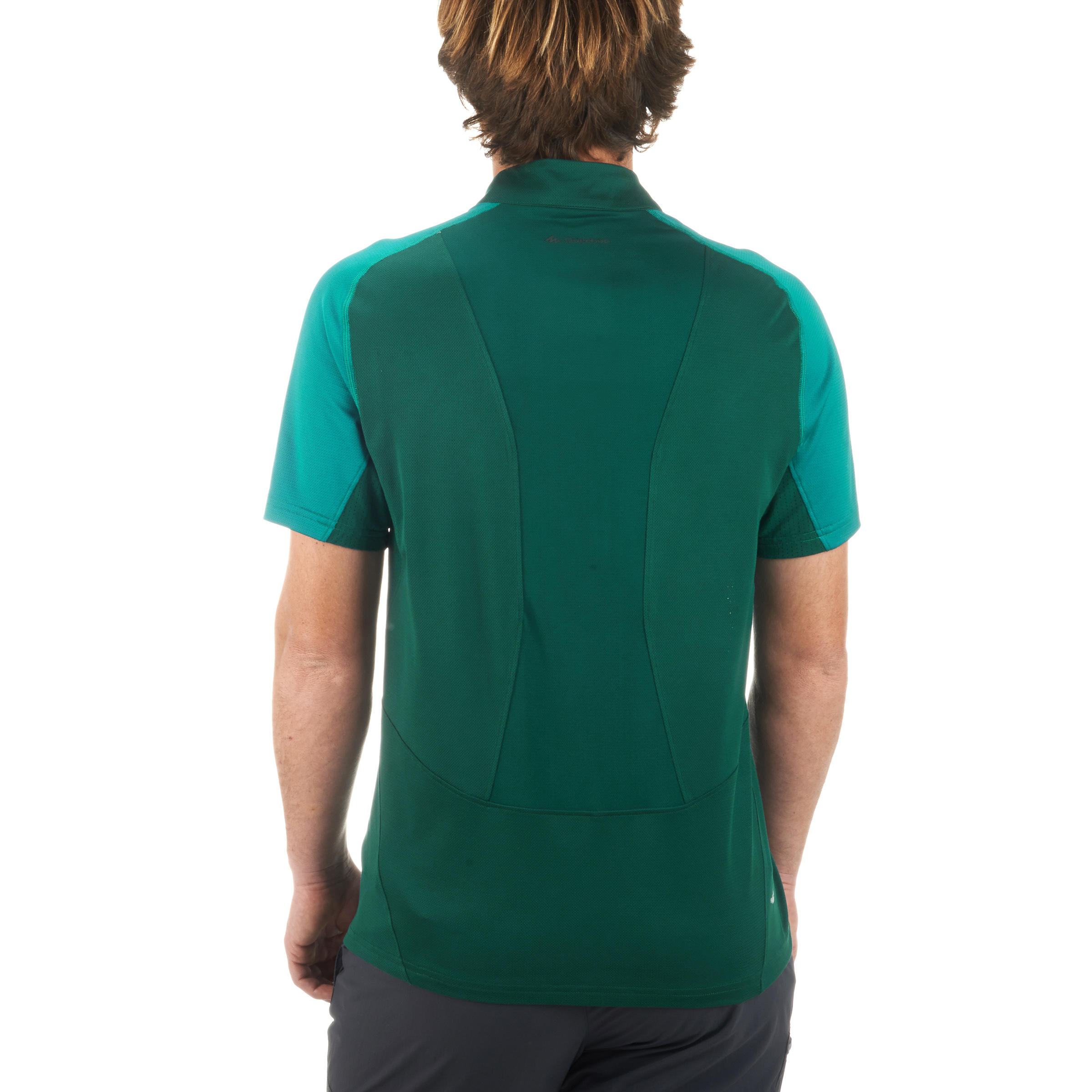 TechFRESH 100 Zip Short-Sleeved Hiking T-Shirt - Green 4/13