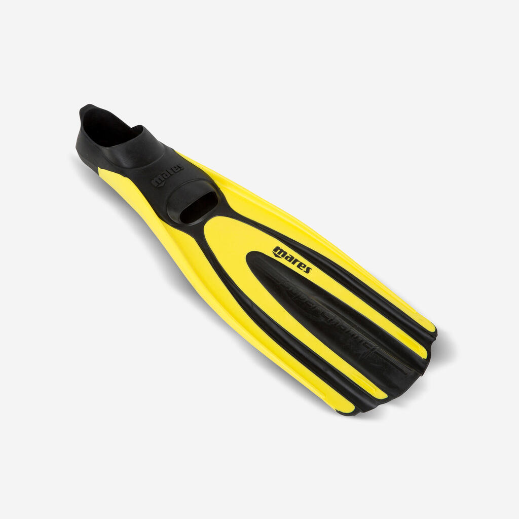 Adult Fins Mares Avanti Superchannel - Yellow and Black