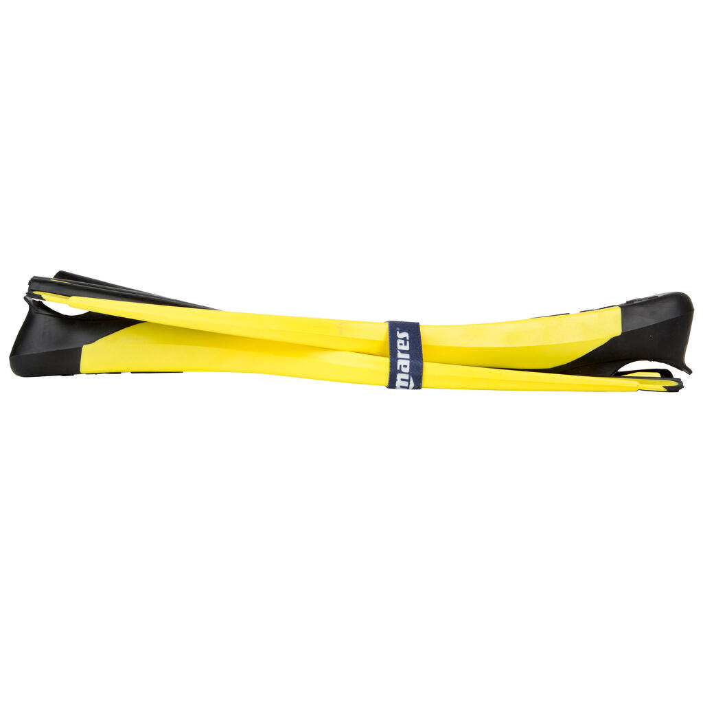 Adult Fins Mares Avanti Superchannel - Yellow and Black