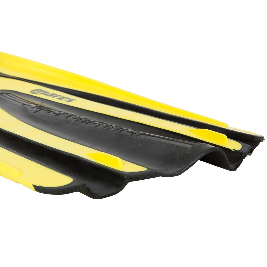 Potápačské plutvy Avanti Superchannel žlto-čierne