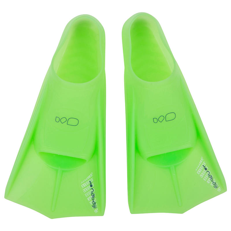 Short swim fins Green Decathlon