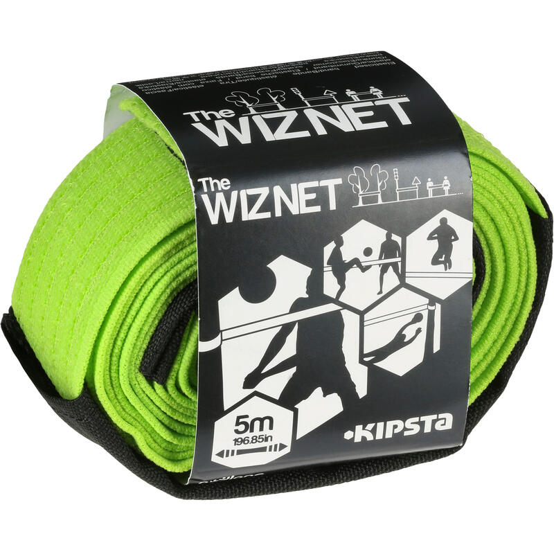 Filet de beach-volley extensible The Wiz Net vert