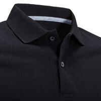 Men's golf short-sleeved polo shirt MW500 black