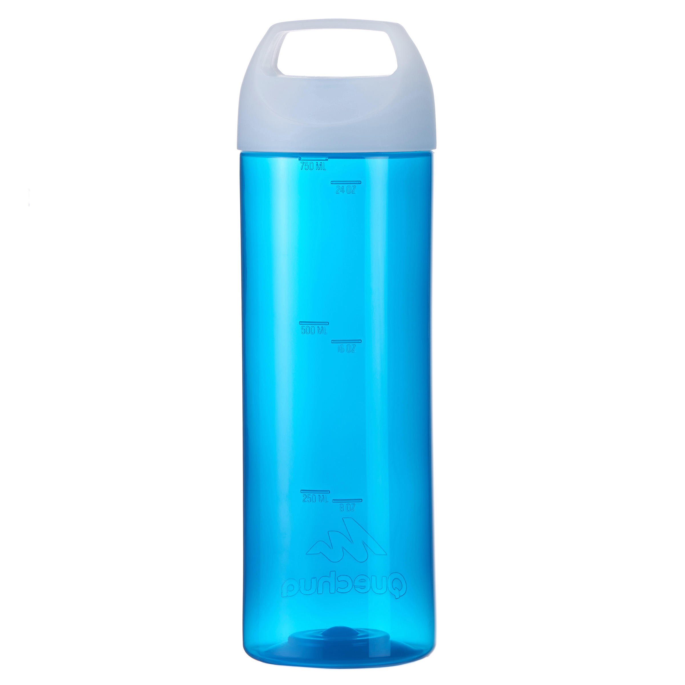 BPA Free Plastic Water Bottle with Handle - 0.75 Litre Blue