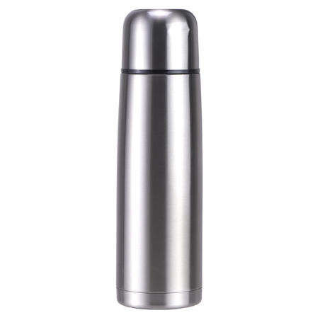 Bouteille isotherme inox 1L avec gobelet pour la randonnée - métal