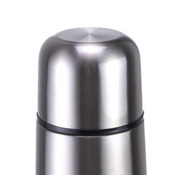 Bouteille isotherme inox 1L avec gobelet pour la randonnée - métal