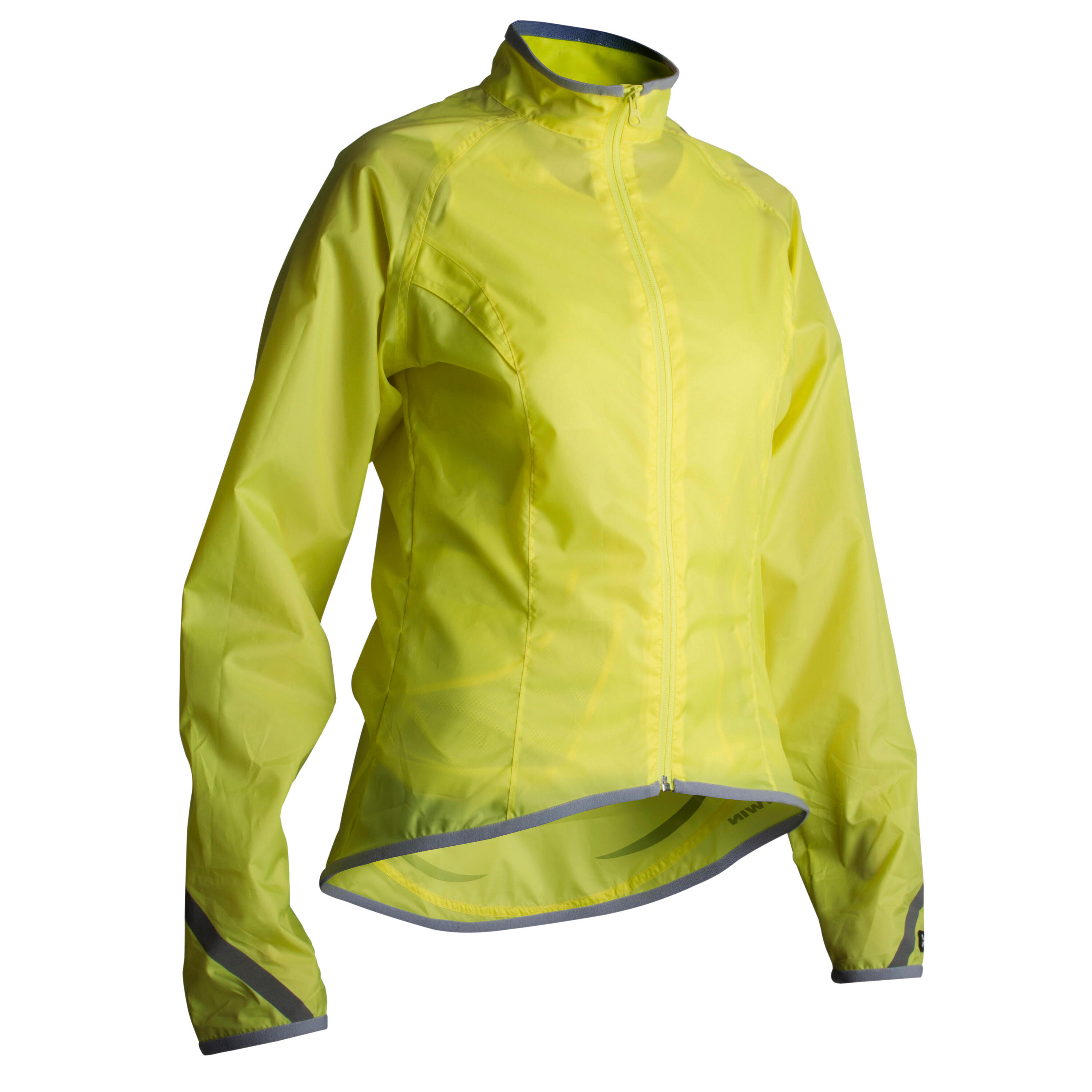 BTWIN 300 Women's Waterproof Jacket - Yellow