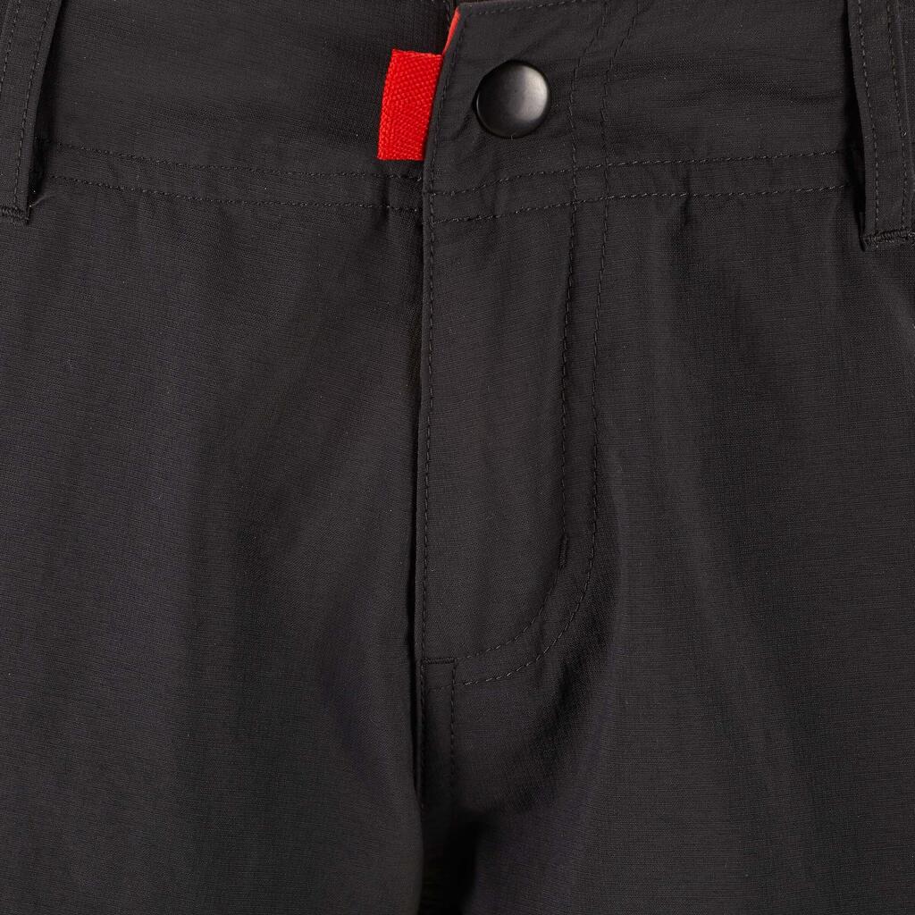 Chlapčenské nohavice Modulpant Forclaz 500 čierne