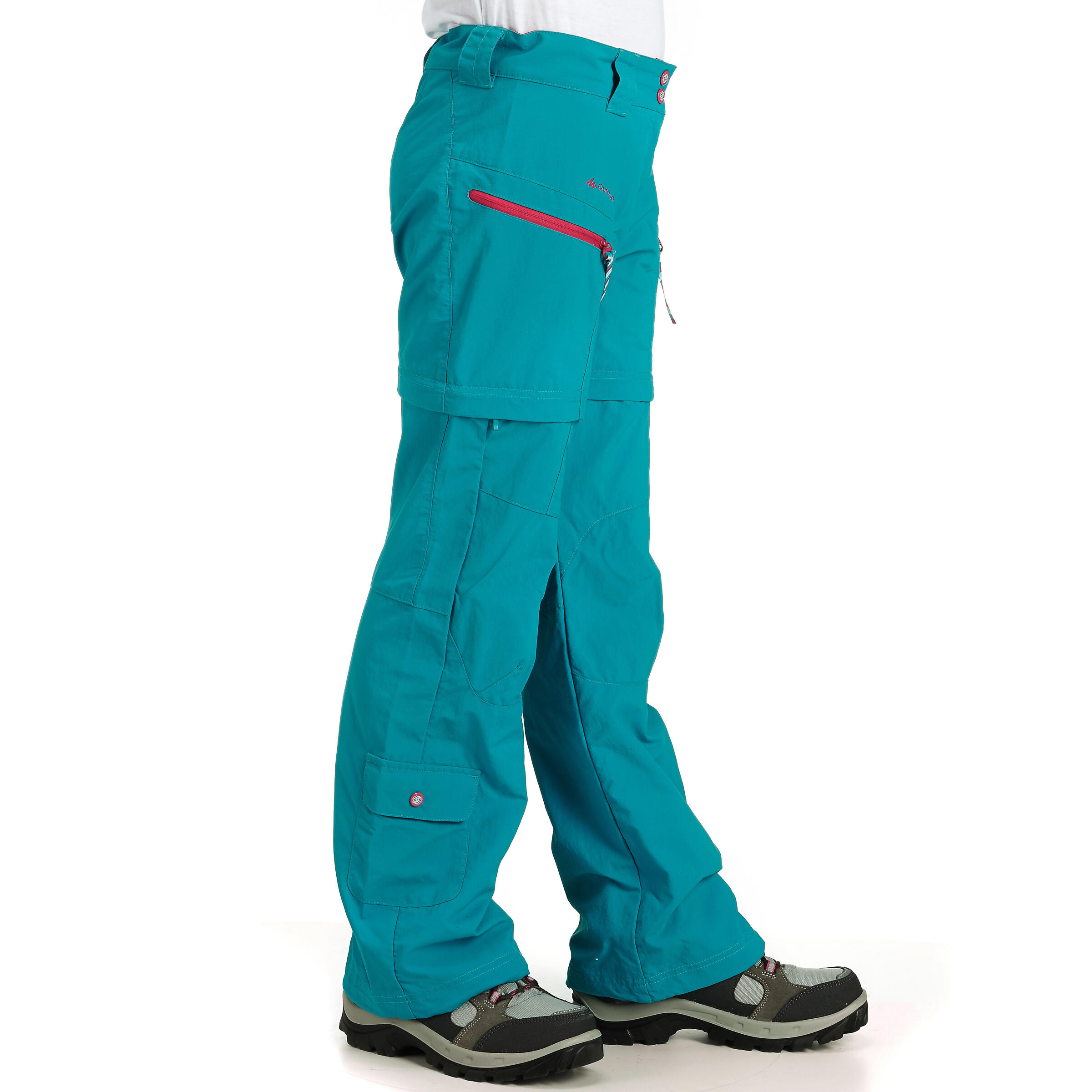 Forclaz 500 Girls' Modulpant Caribbean 