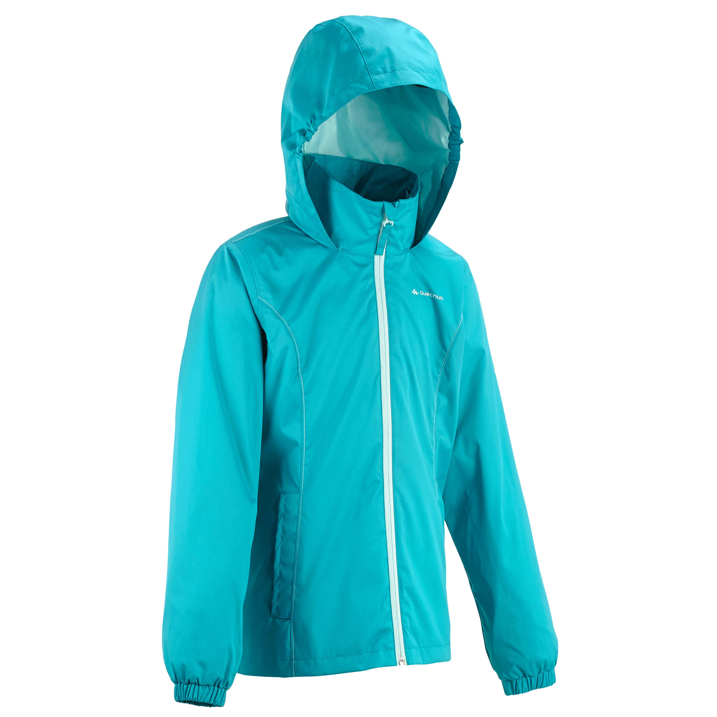 Arpenaz 500 light Girls' Jacket - Caribbean Blue hiking 2/13