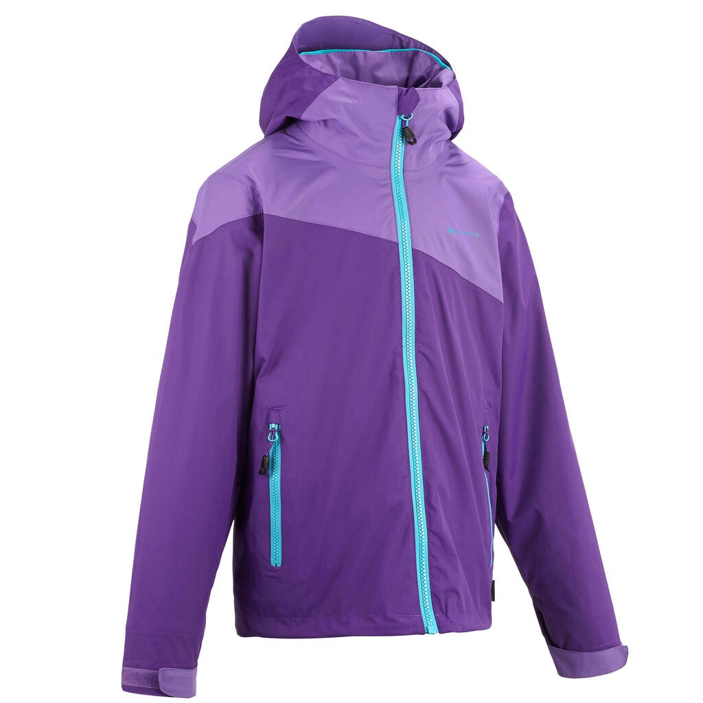 Regenjacke Forclaz 900 Light Kinder, violett