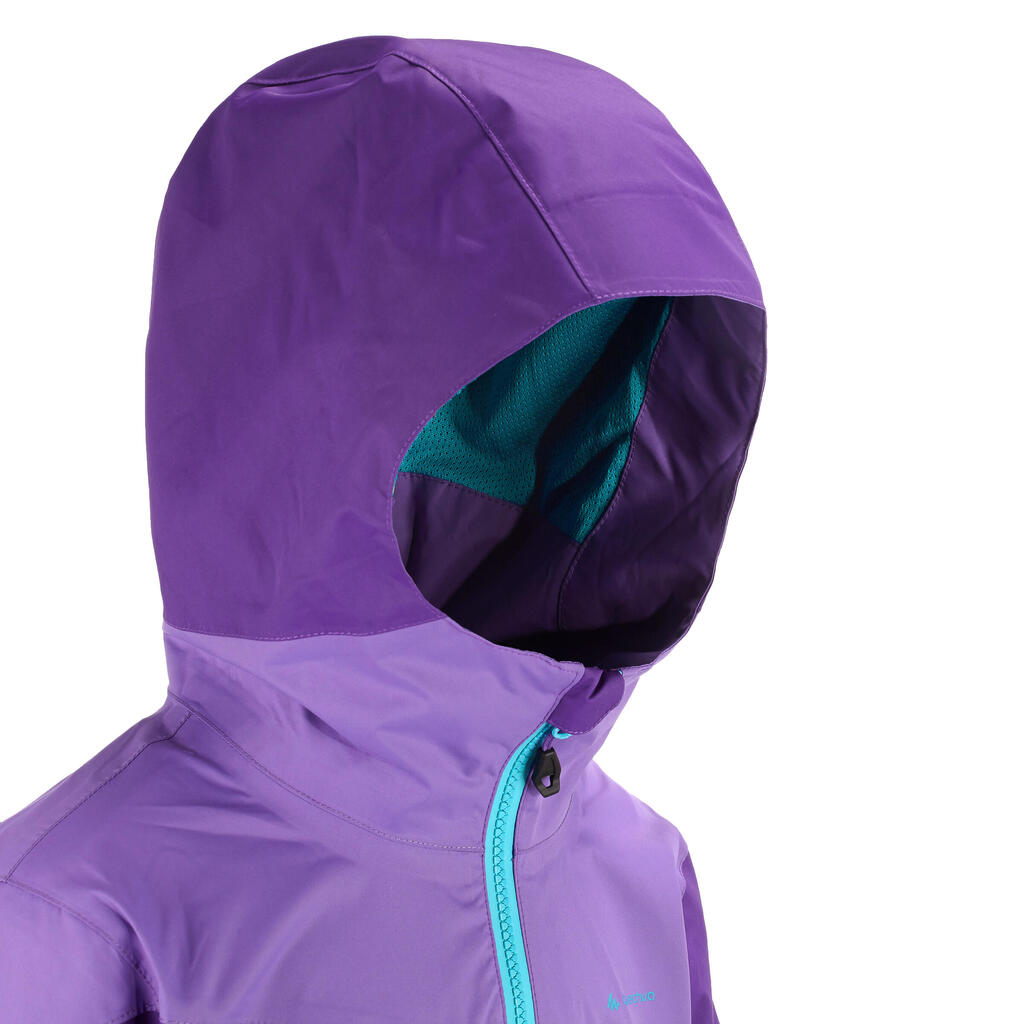 Regenjacke Forclaz 900 Light Kinder, violett