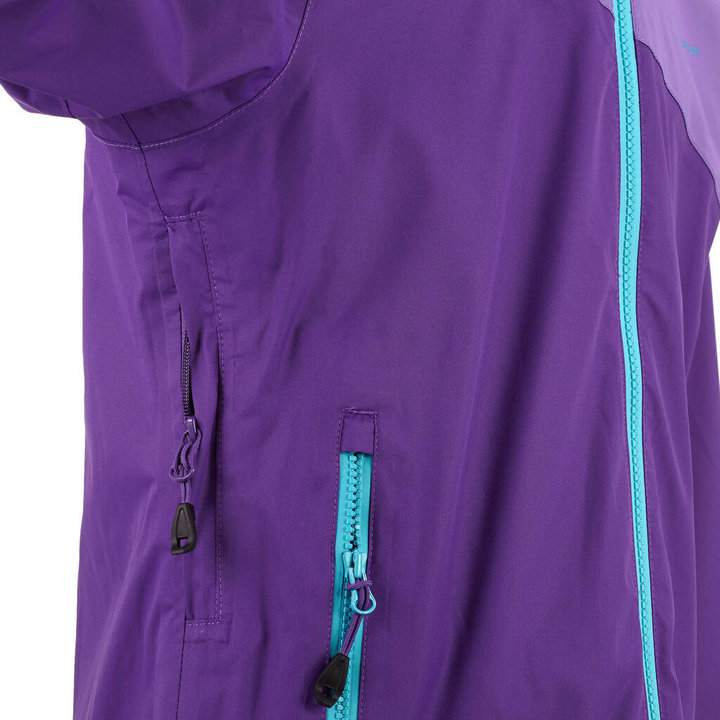 Regenjacke Forclaz 900 Light Kinder, violett