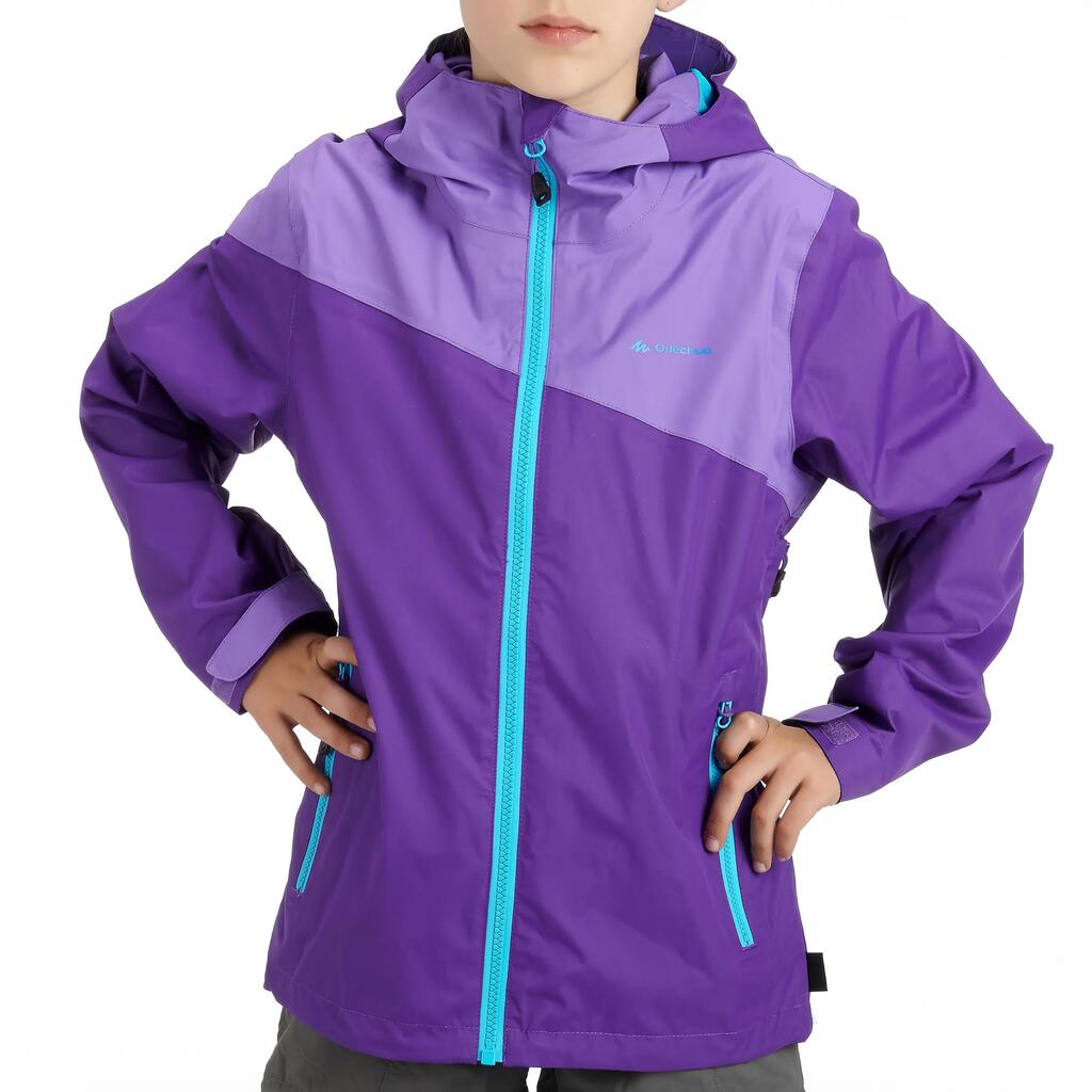 Regenjacke Forclaz 900 Light Kinder, violett