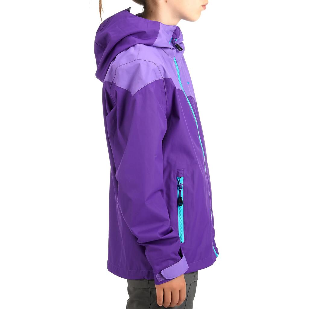 Regenjacke Forclaz 900 Light Kinder, violett