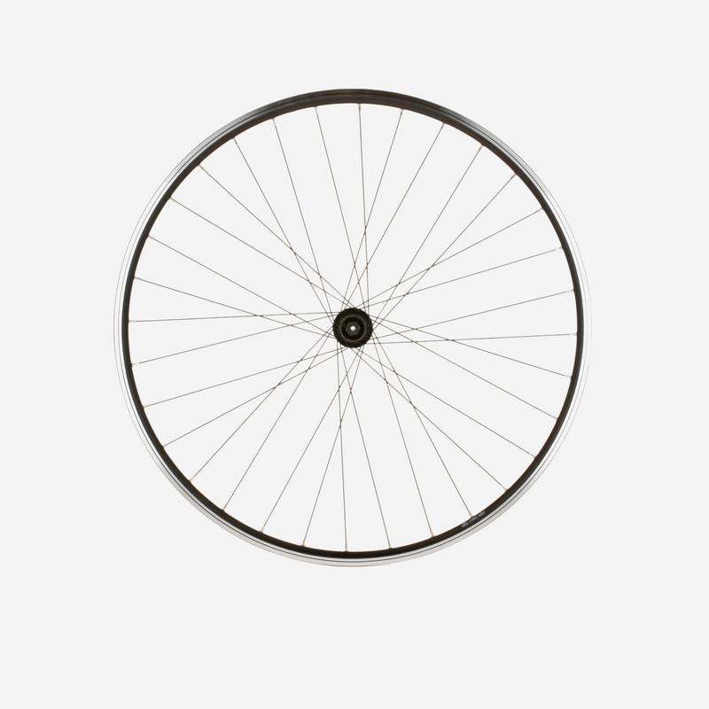 ROUE VTC 28 Arriere Double Parois Cassette V Brake Quick Release Noire pour les clubs et collectivites Decathlon Pro