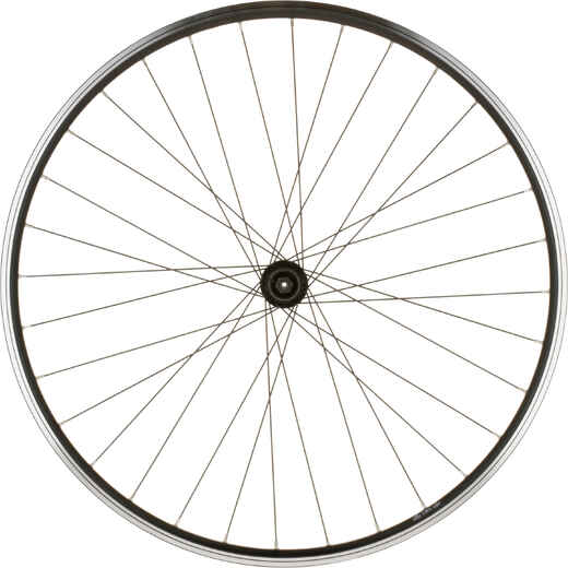 
      Rear Wheel 28" Double Wall Rim V-Brake Quick Release Hybrid Bike - Black
  