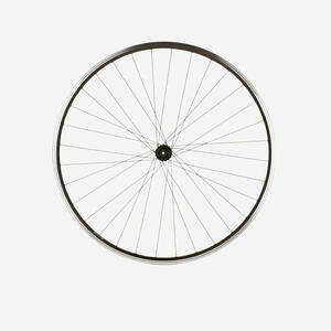 Rueda Bicicleta Polivalente 28" Pulgadas Delantera Doble Pared Negro