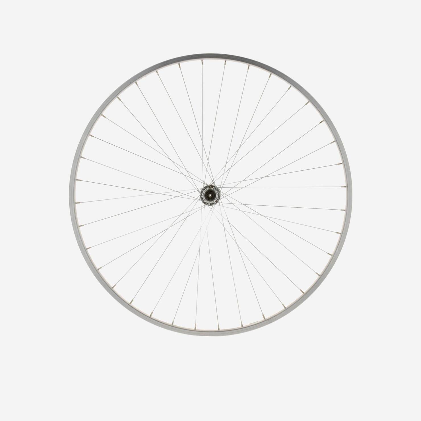 Wheel 28" Front Single Wall V-brake Quick Release Hybrid Bike - Silver
