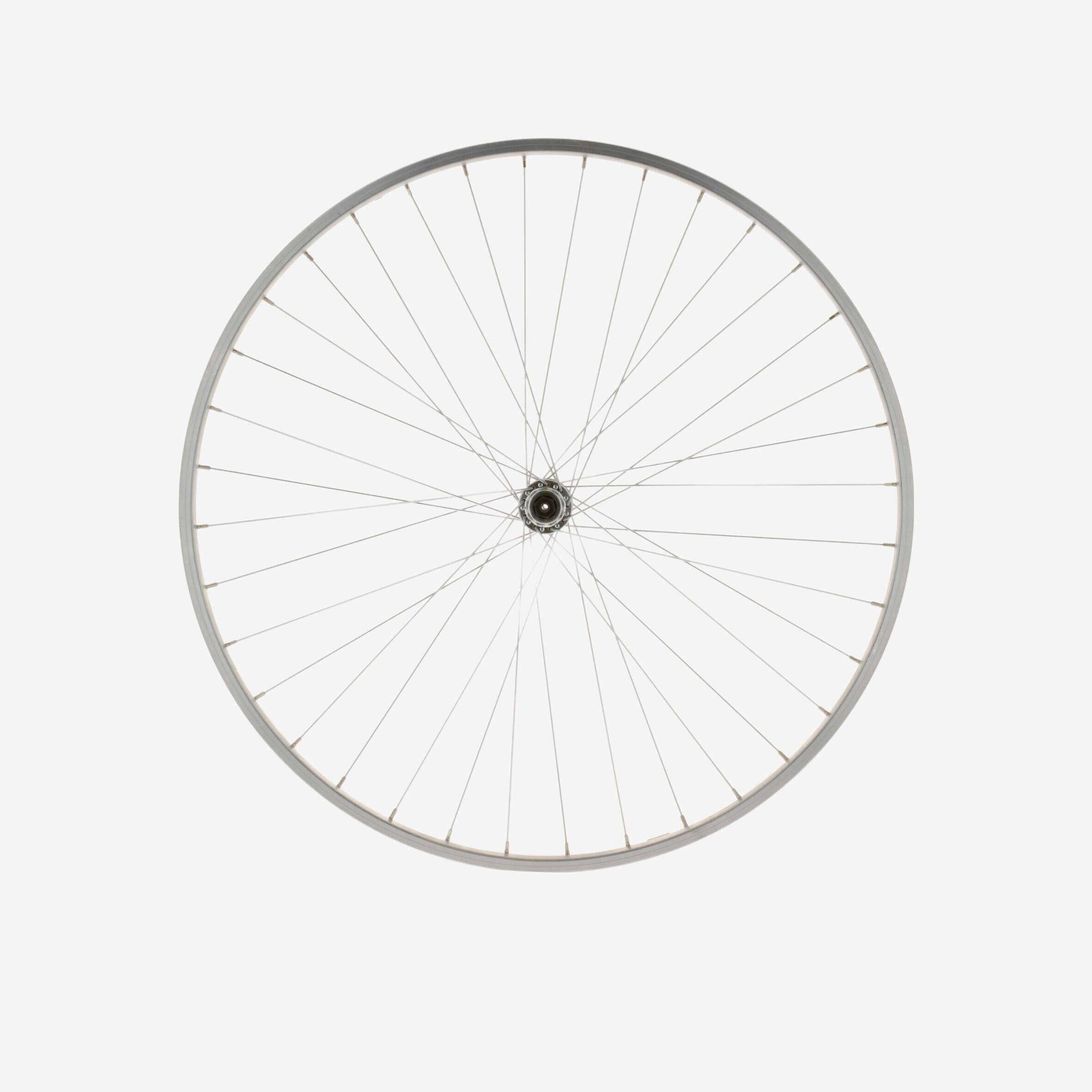 Wheel 28" Front Single Wall V-brake Quick Release Hybrid Bike - Silver -  1