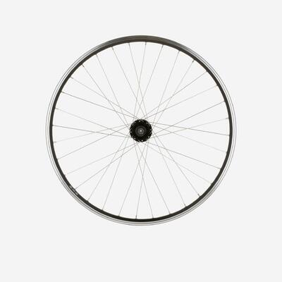 Mtb voorwiel 26 inch dubbelwandig schijfrem / v-brake zwart