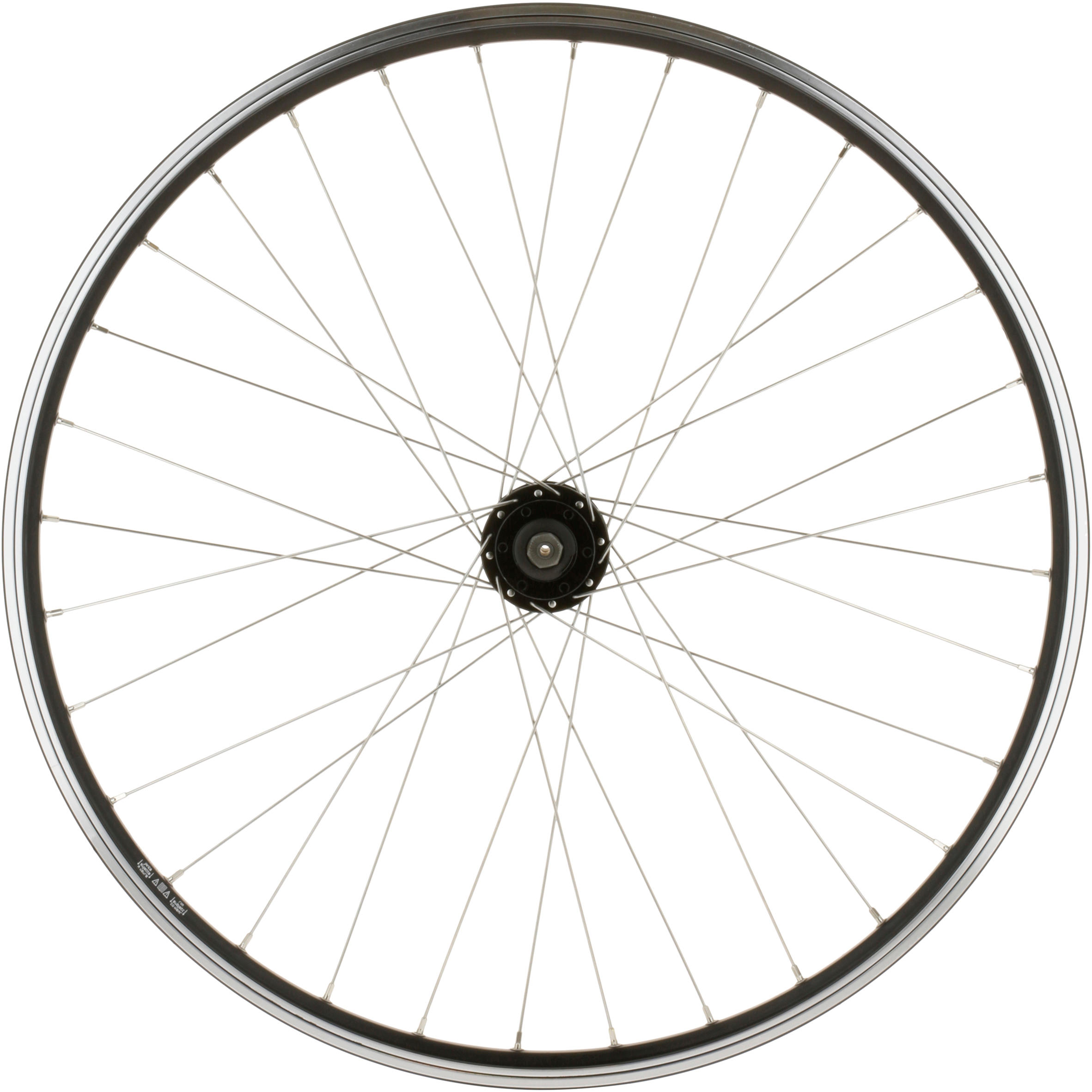 black bike wheel