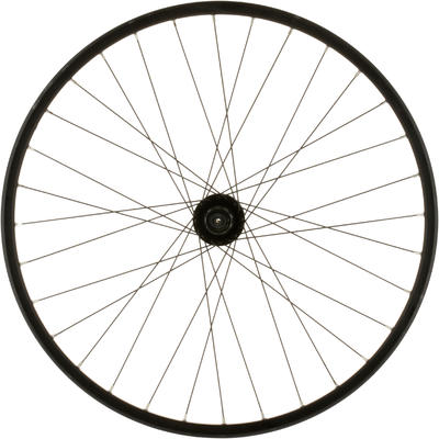 Ruota anteriore bici trekking 28" doppia parete freni a disco nera