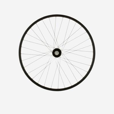 Voorwiel 24 inch kinderfiets dubbelwandig schijfrem zwart