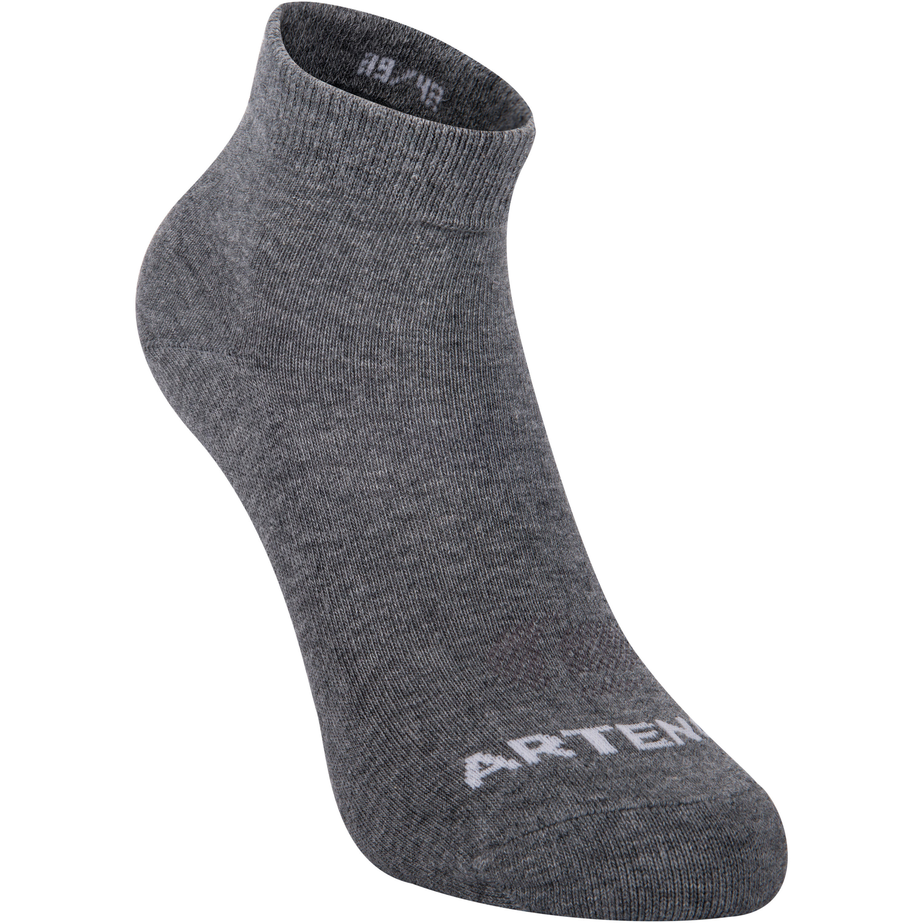 RS 160 Adult Mid Sports Socks Tri-Pack - Dark Grey 3/9