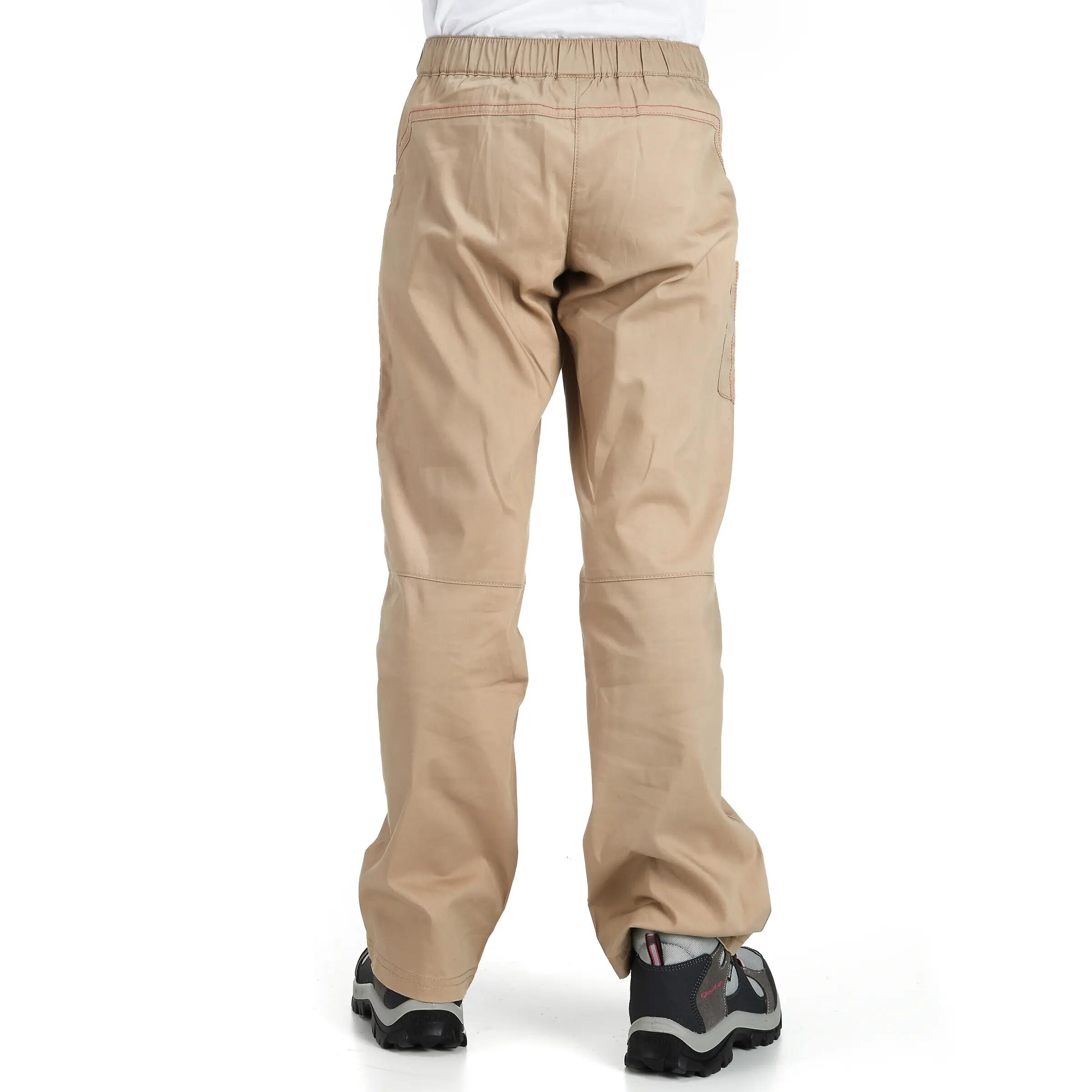 Forclaz 100 Girl's trousers Beige 4/14