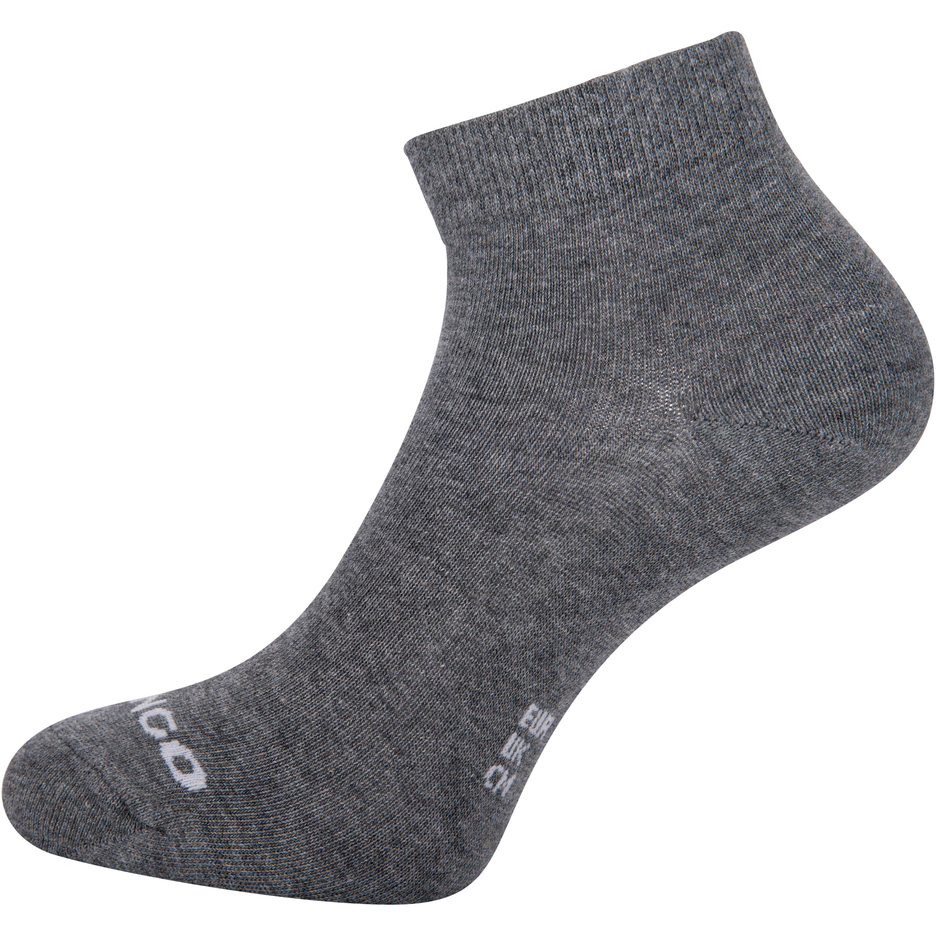 RS 160 Adult Mid Sports Socks Tri-Pack - Dark Grey 8/9