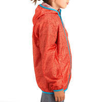 Rain-Cut Zip Children's Jacket - Coral Print