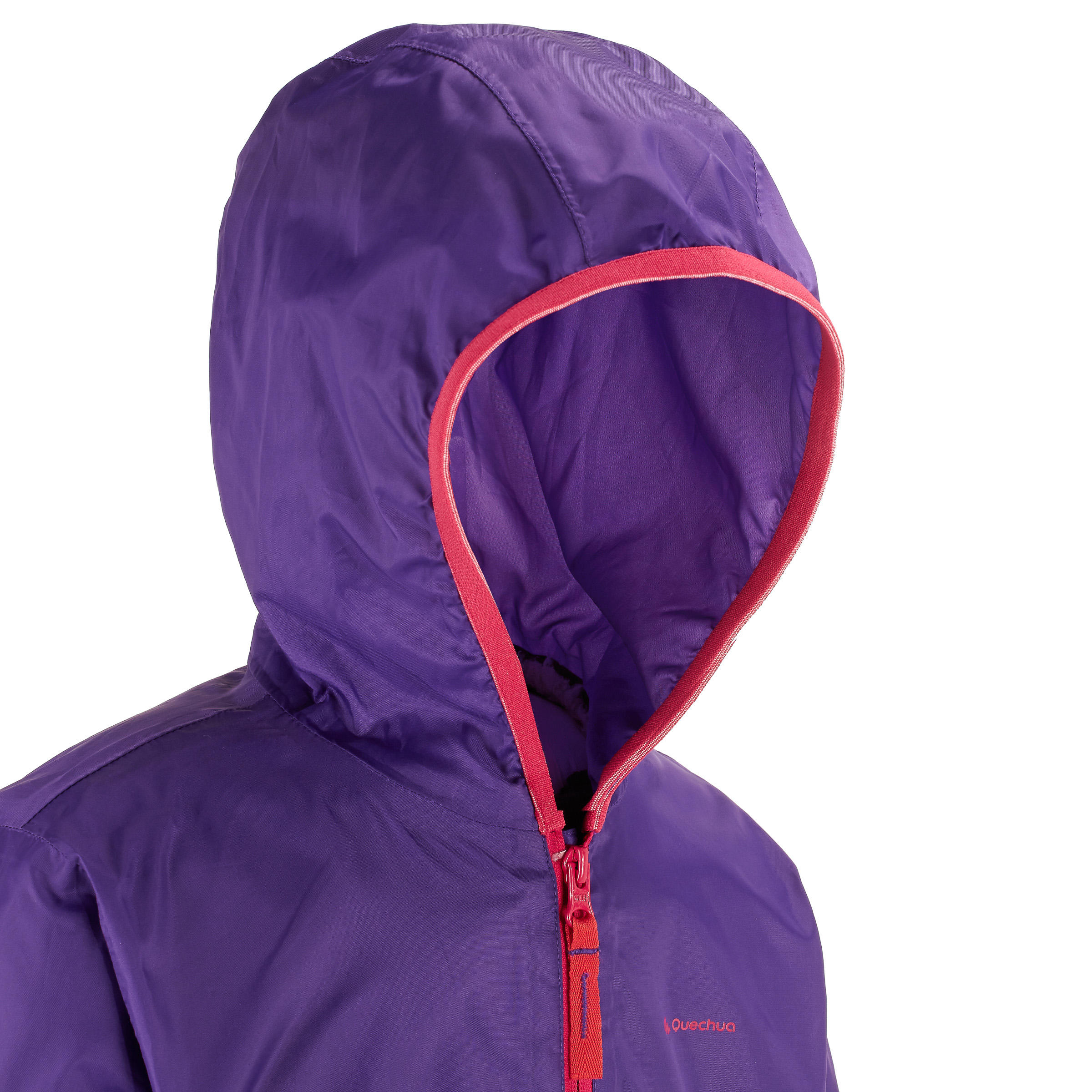 Rain-Cut Zip Children's Jacket - Purple 9/14