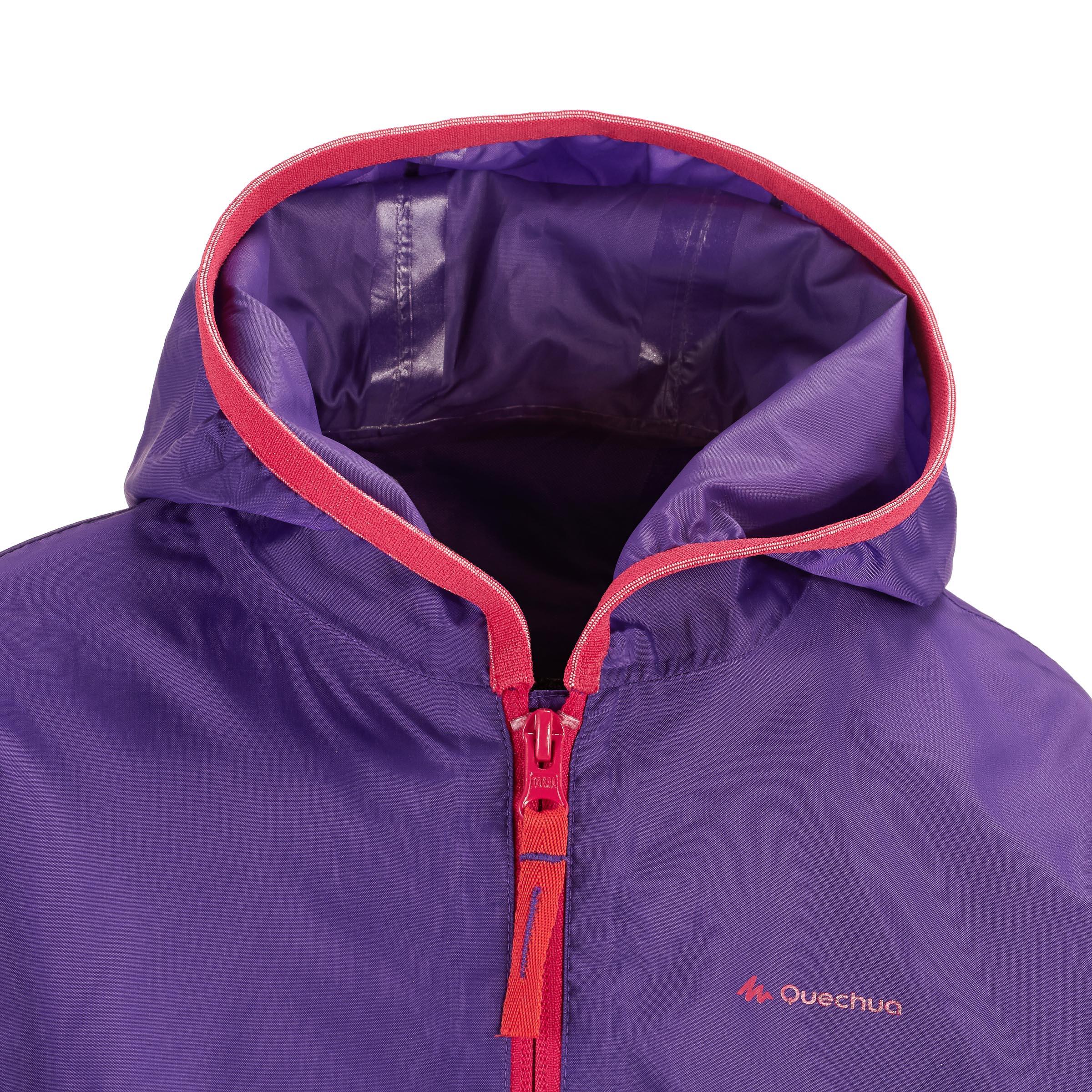Rain-Cut Zip Children's Jacket - Purple 8/14