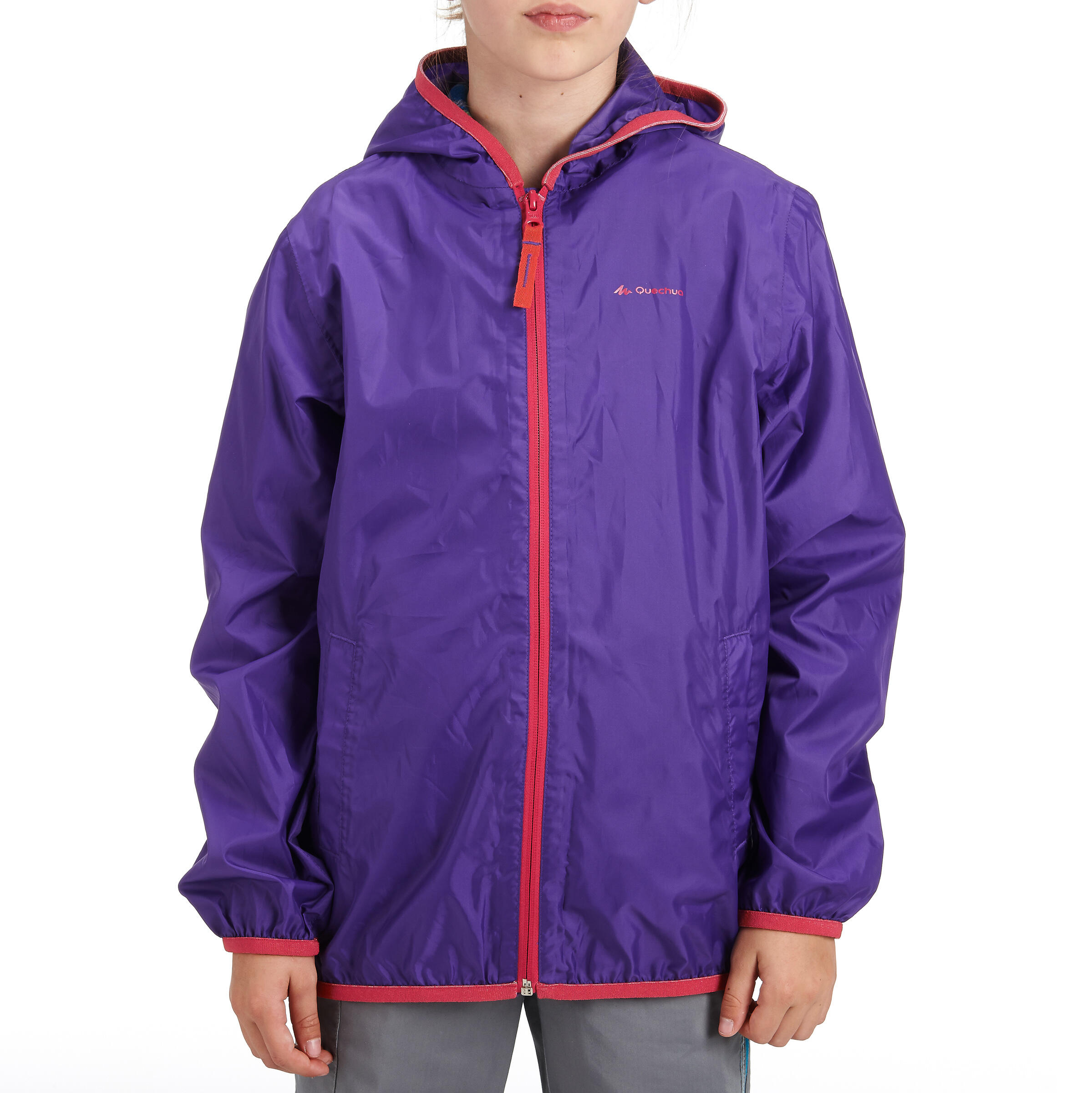 Rain-Cut Zip Children's Jacket - Purple 3/14