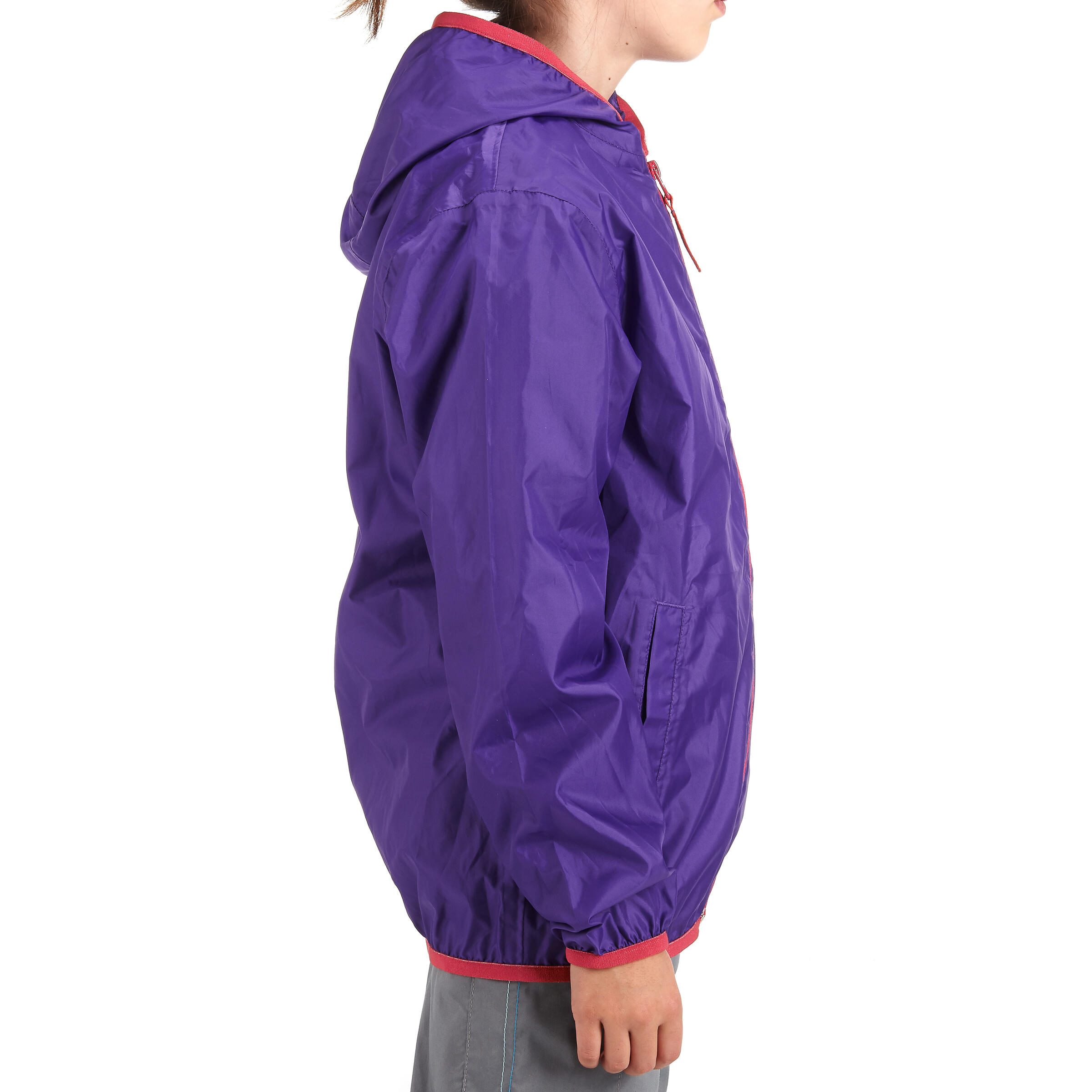 Rain-Cut Zip Children's Jacket - Purple 6/14