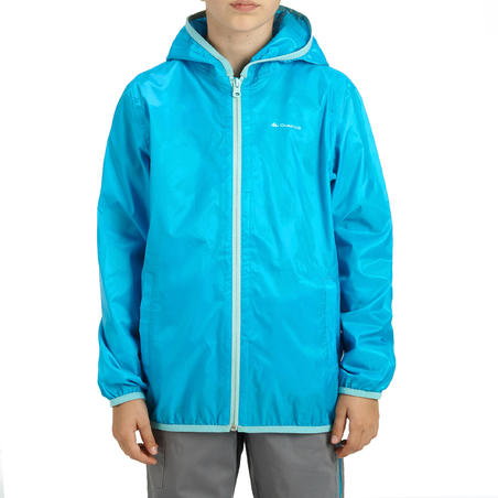 Rain-Cut Zip Children's Jacket - Caribbean Blue