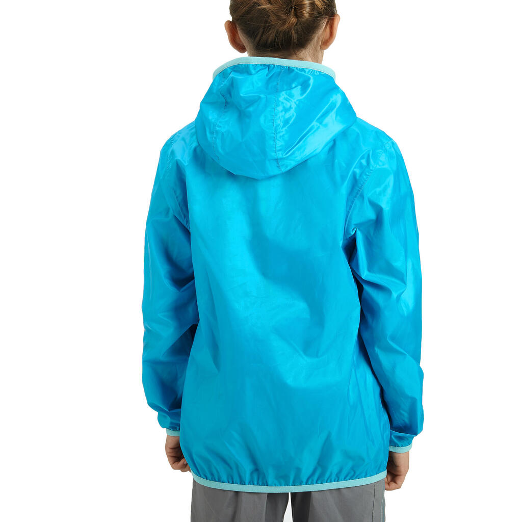 Rain-Cut Zip Children's Jacket - Caribbean Blue