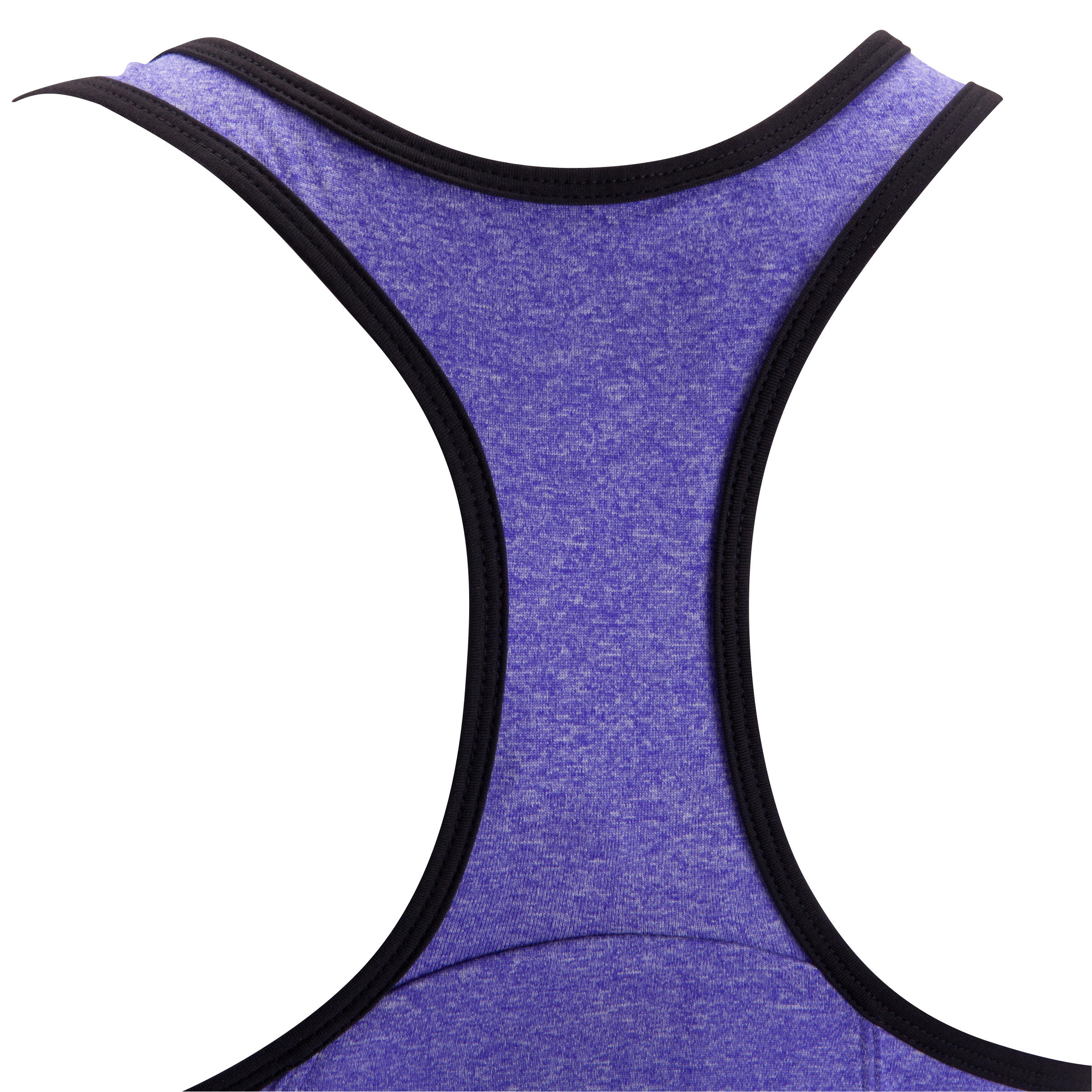 Breathe Women's Long Fitness Tank Top - Mottled Purple 8/13