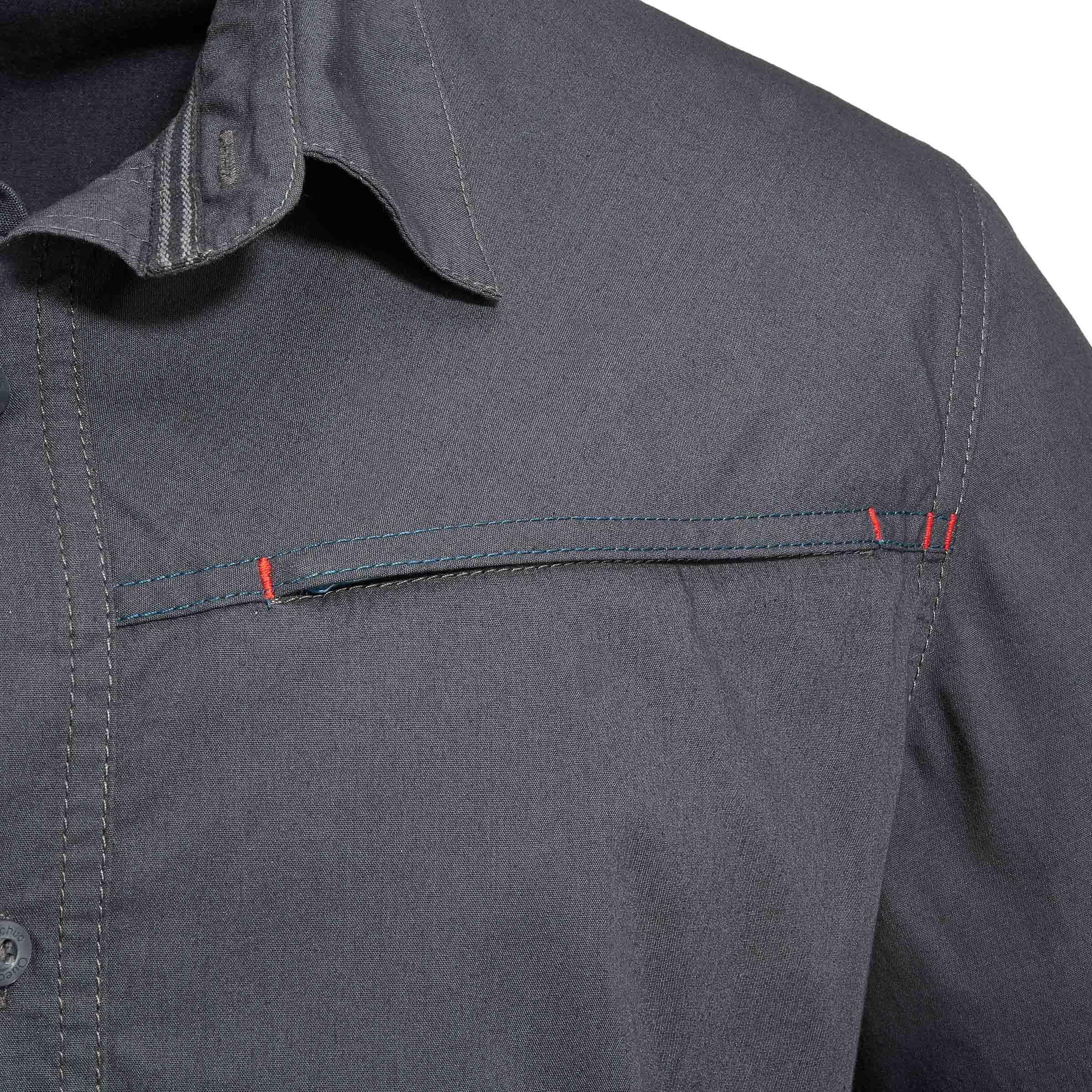 Arpenaz 50 Short-Sleeved Men's Hiking Shirt - Dark Grey 4/8
