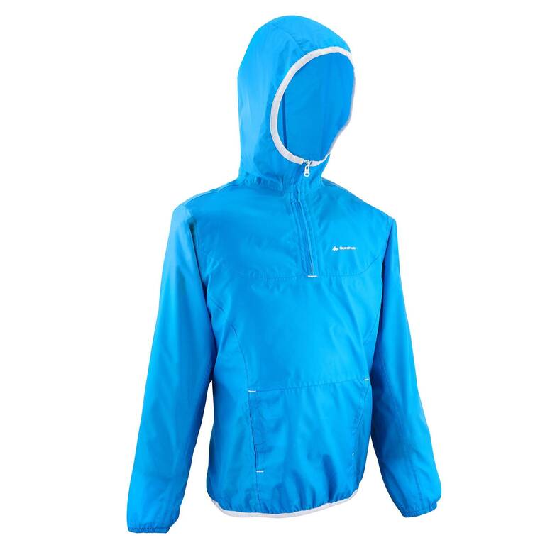 HIKE 100 CHILDREN'S HIKING JACKET - BLUE