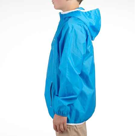 HIKE 100 CHILDREN'S HIKING JACKET - BLUE