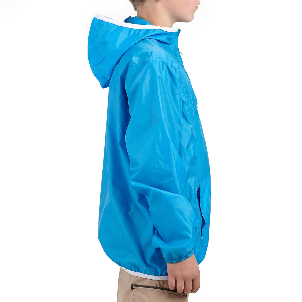 Wanderjacke Hike 100 Kinder blau