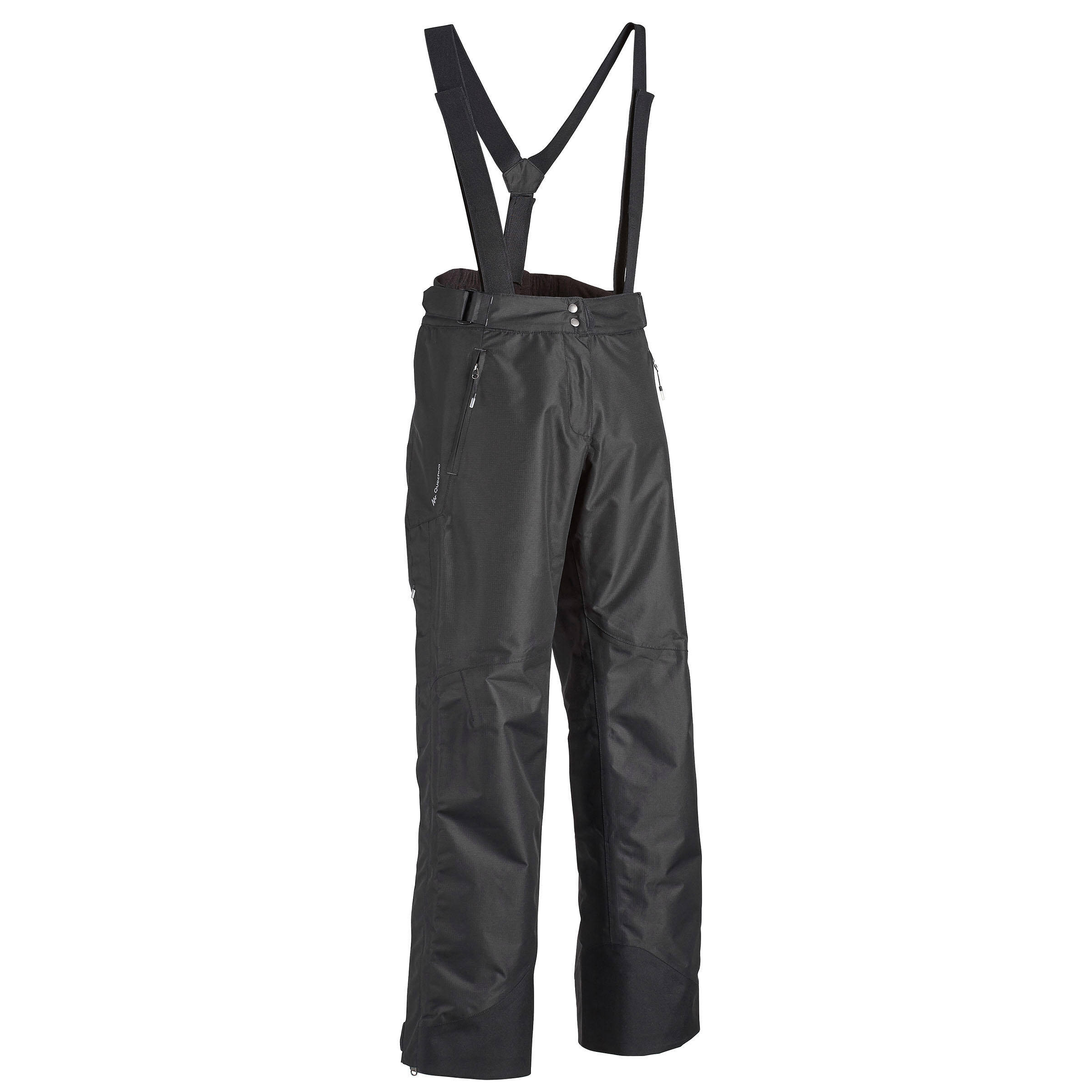 Forclaz 100 Lady's Hiking Waterproof Rain Overtrousers - black -  3