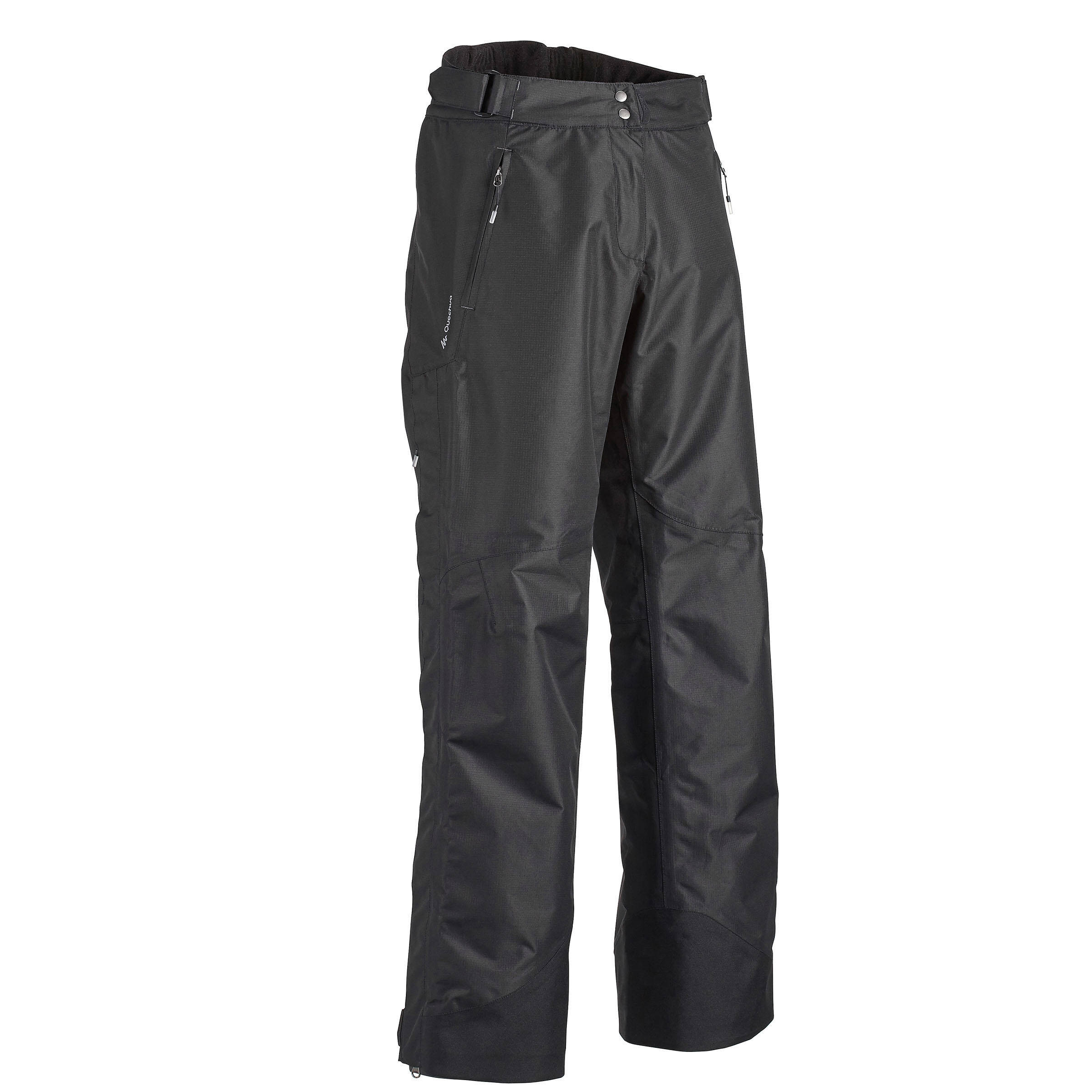 Forclaz 100 Lady's Hiking Waterproof Rain Overtrousers - black -  2