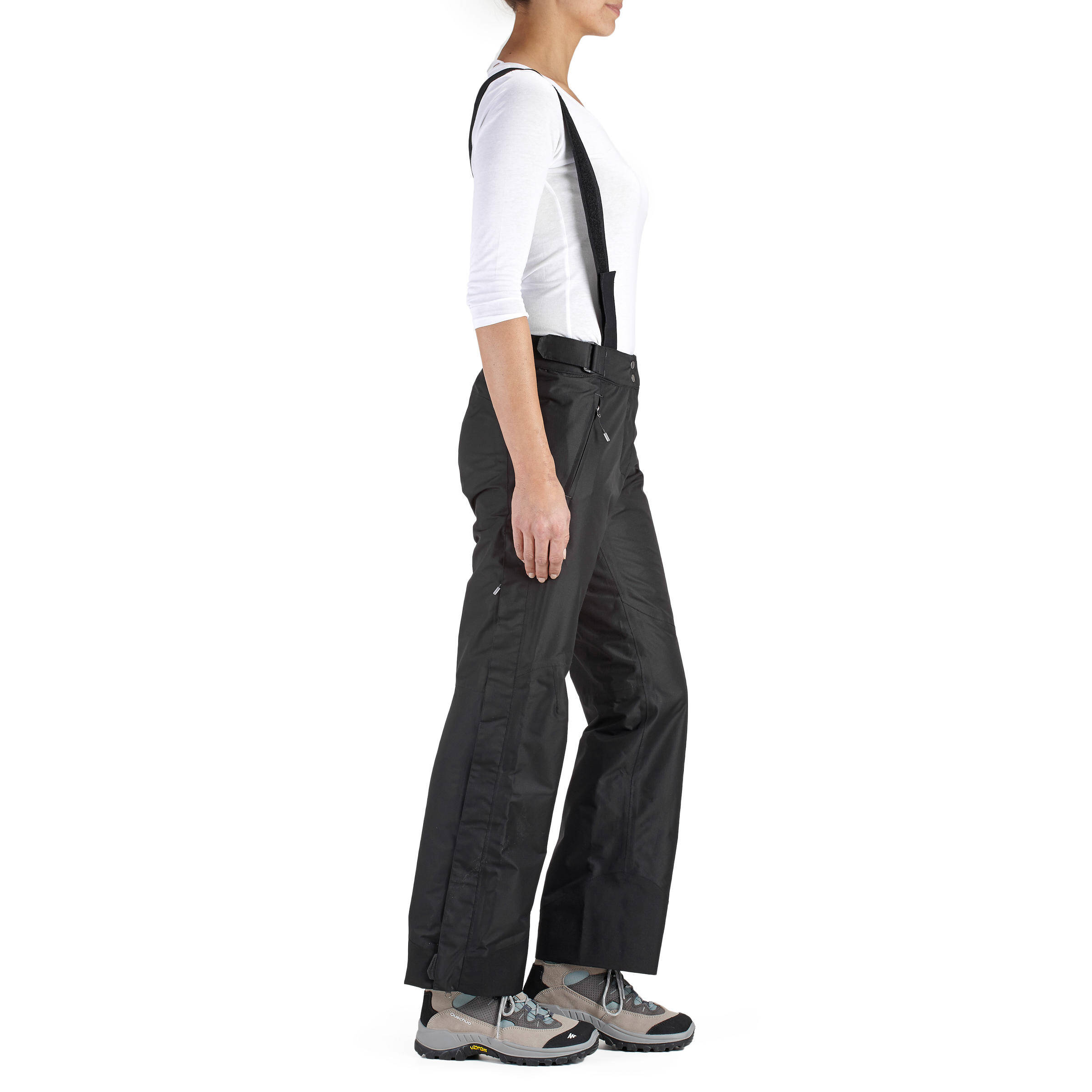 Forclaz 100 Lady's Hiking Waterproof Rain Overtrousers - black -  5