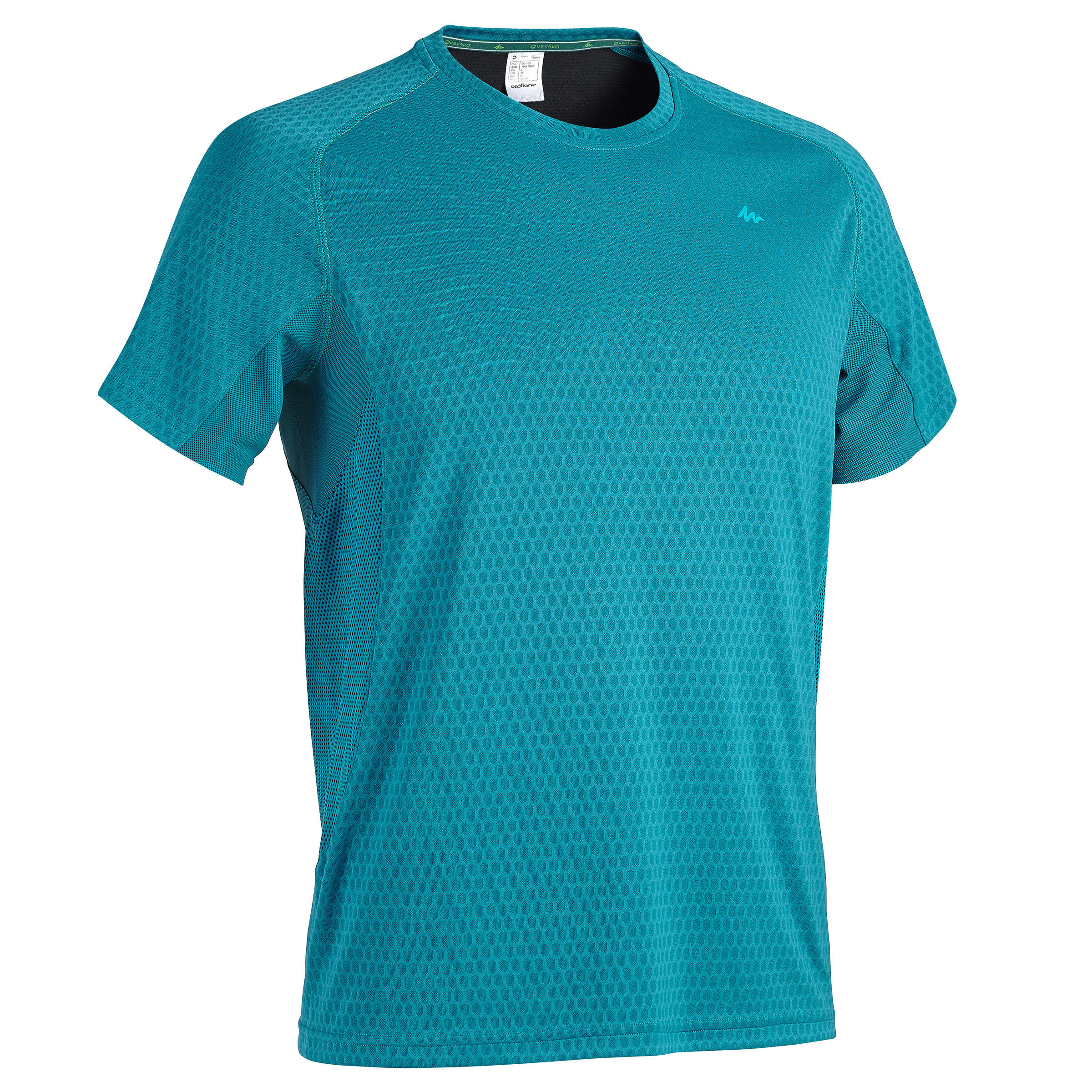 QUECHUA TechFRESH 500 Freeze Men's Short-Sleeved Hiking T-Shirt - Blue